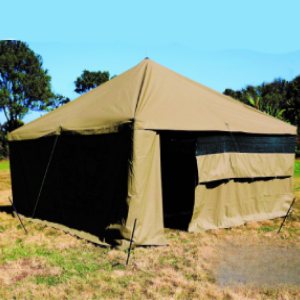 5m x 5m canvas peg and pole Tent